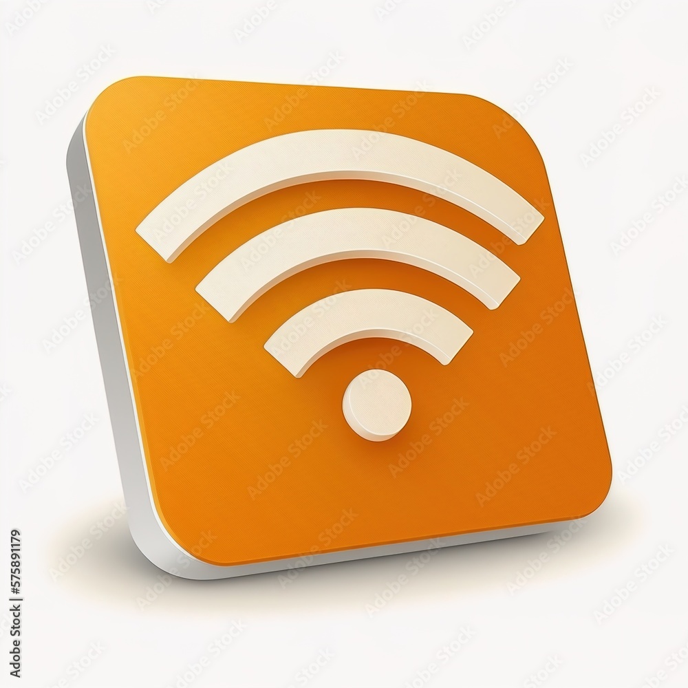 Wifi vector style icon. generate by ai Wifi vector style icon. generate by ai