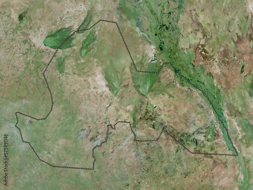 Lakes, South Sudan. High-res satellite. No legend