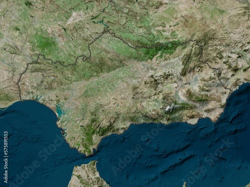 Andalucia, Spain. High-res satellite. No legend