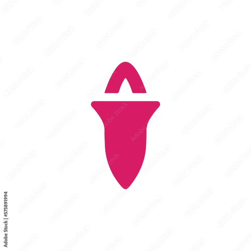 Vibrating dildo icon. Simple style sex shop big sale poster background symbol. Vibrating dildo brand logo design element. Vibrating dildo t-shirt printing. vector for sticker.