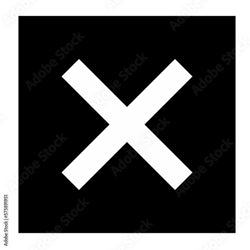 x icon button, cross or close icon button