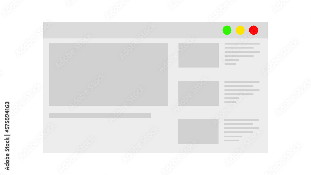 Browser window. Web browser in flat style. Window concept internet browser. Browser window. Web browser in flat style. Window concept internet browser.
