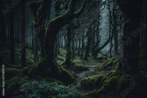 Gloomy and Eerie Forest 3. Generative AI