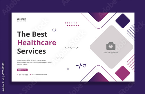 Healthcare medical social media post banner template