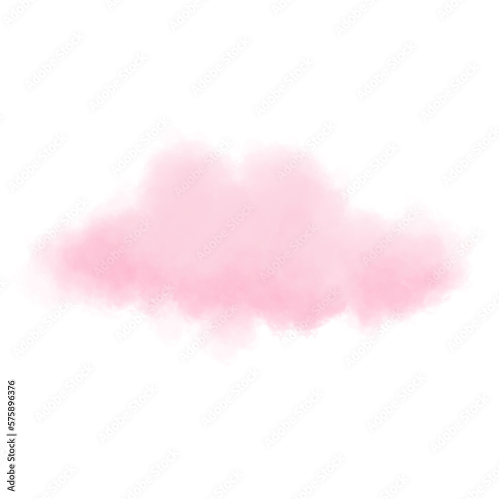 Pink Cloud watercolor 