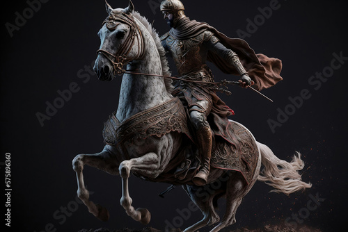 middle eastern style cavalry, generative ai