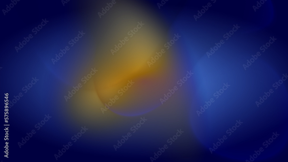 Abstract creative bubble on gradient blue background illustration.