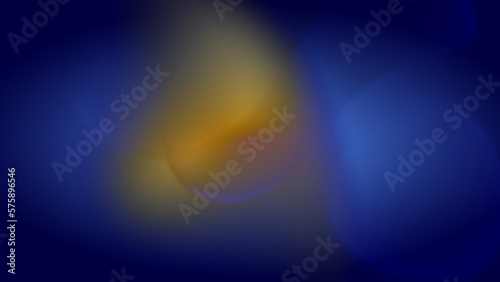 Abstract creative bubble on gradient blue background illustration.