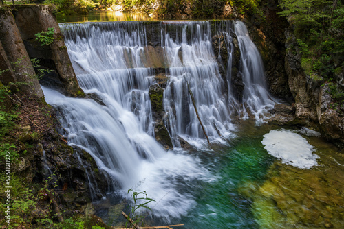 Waterfall In Vintgar Gorge  Slovenia