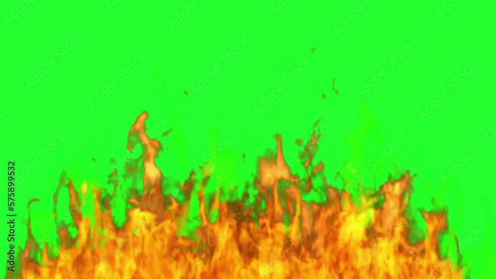 Green screen fire footage, with beautiful motion, perfect for commercials, editing, fires, cinematics, movies, frames, effects, intros, outros, slides, etc.