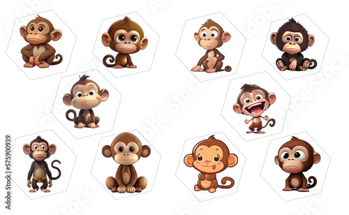 Cute Monkey artwork, cartoon, comic, illustration, vector, graphic, ape t-shirt design, shirt, tshirt, bundle, pack, collection