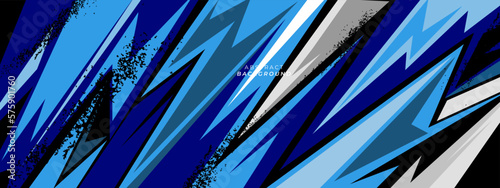 Sports racing blue background. Grunge banner background illustration