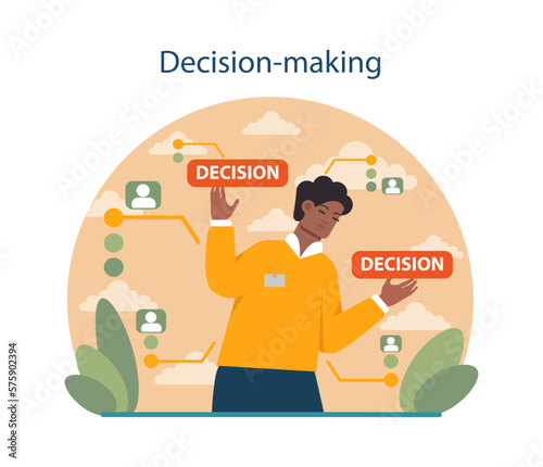 Decision-making. Human resources manager soft skills. HR agent competencies