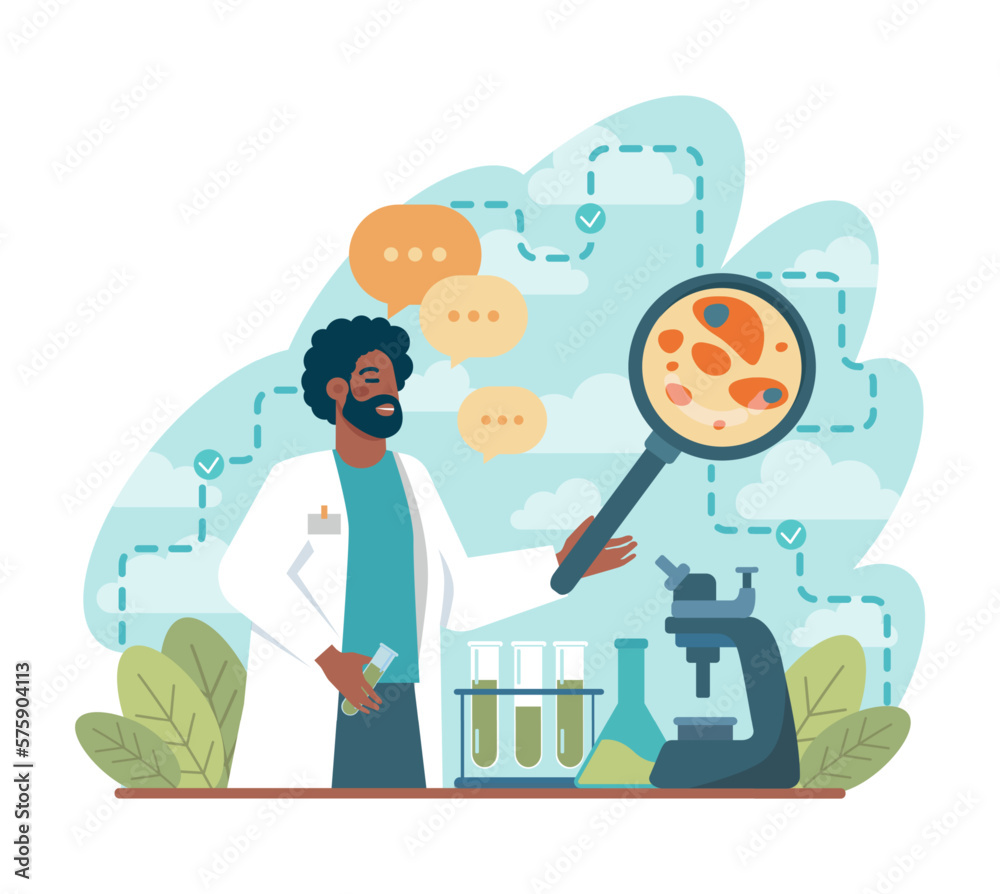 Scientist. Black male scientist studying innovative areas. Biology Scientist. Black male scientist studying innovative areas. Biology