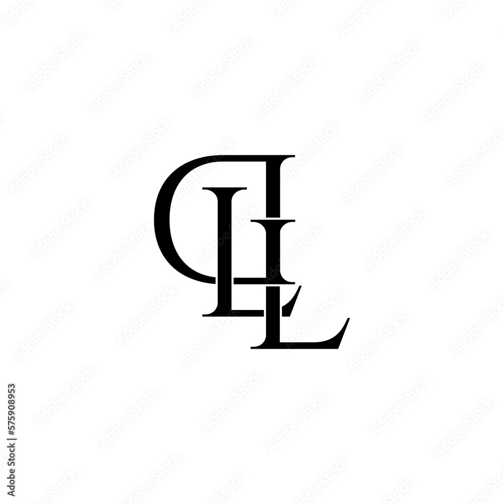 dll typography letter monogram logo design dll typography letter monogram logo design