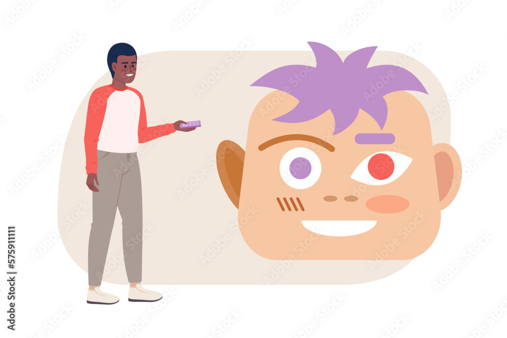 Identifying ideal customer flat concept vector spot illustration ...