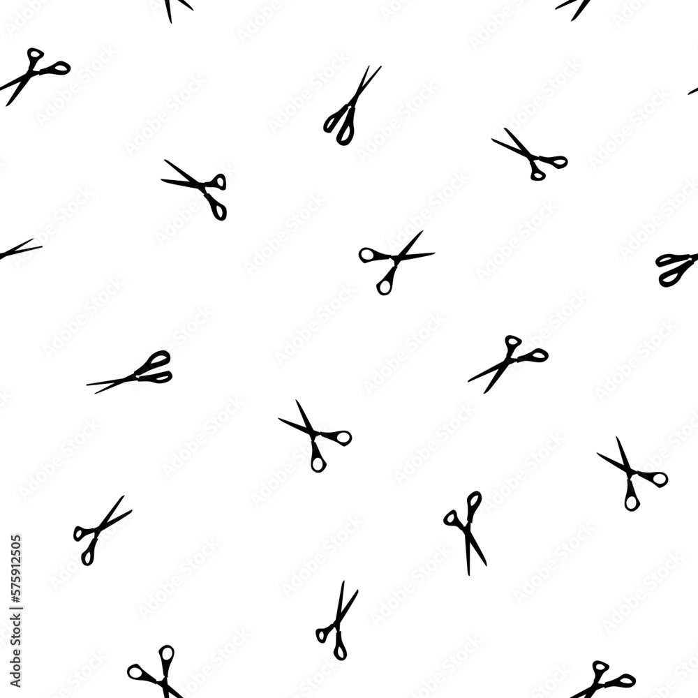 Obraz premium Seamless Scissors Cut Pattern Swatch 