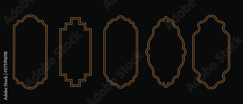 Vector logo design template - abstract symbol in ornamental arabic style - arch and emblem for luxury products, hotels, boutiques, jewelry, oriental cosmetics, restaurants, shops and stores