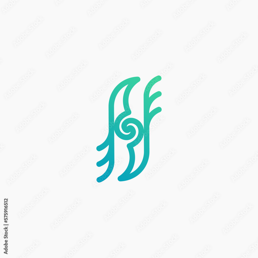 abstract initial H symbol mark logo design vector idea : creative nature letter H vector design template isolated on white background. abstract initial H symbol mark logo design vector idea : creative nature letter H vector design template isolated on white background.