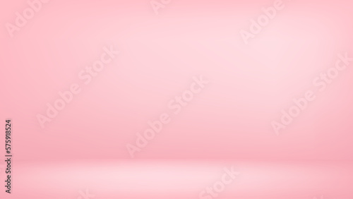 Fotografija Soft pink studio background with direct lighting