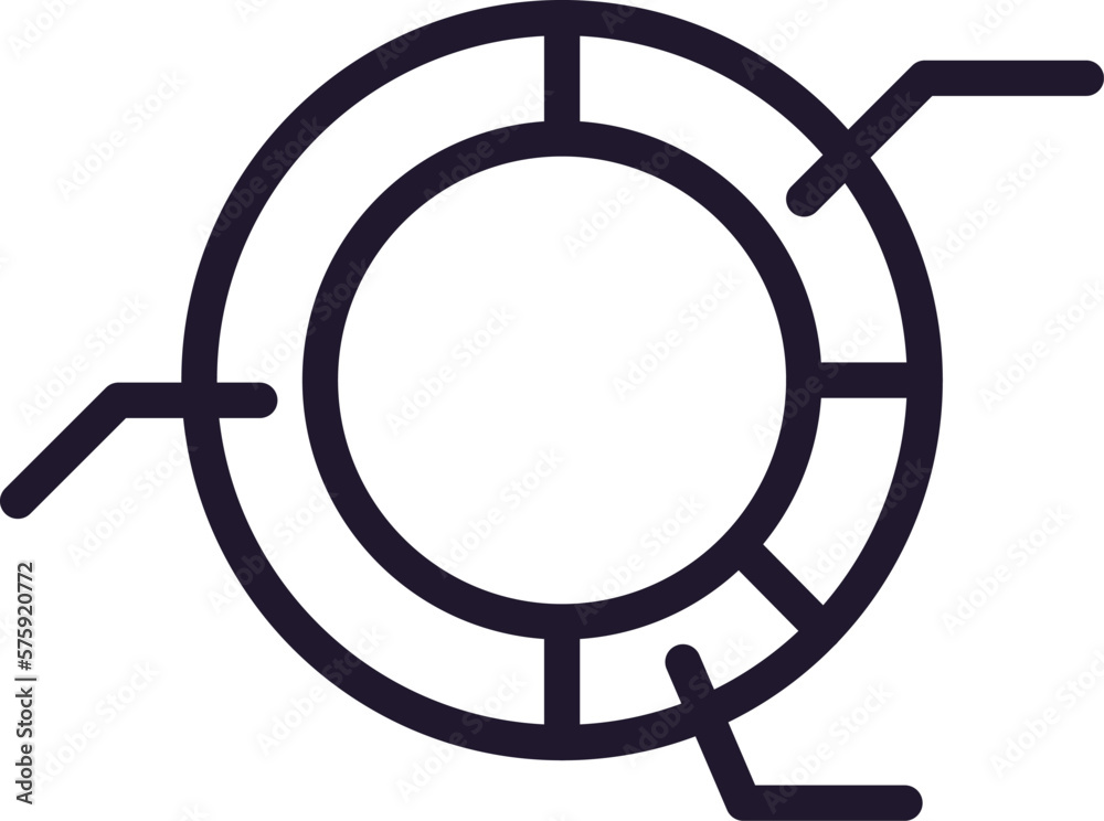 Single line icon of diagram on isolated white background. High quality editable stroke for mobile apps, web design, websites, online shops etc Single line icon of diagram on isolated white background. High quality editable stroke for mobile apps, web design, websites, online shops etc