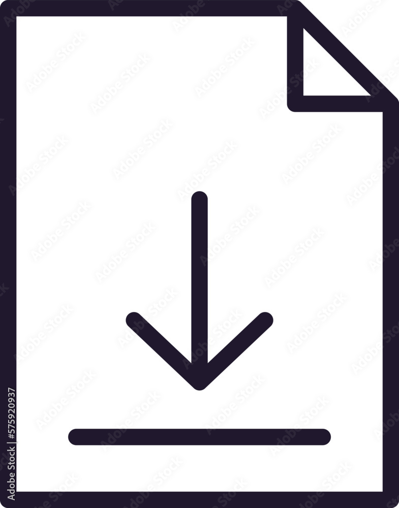 Single line icon of file on isolated white background. High quality editable stroke for mobile apps, web design, websites, online shops etc. Single line icon of file on isolated white background. High quality editable stroke for mobile apps, web design, websites, online shops etc.