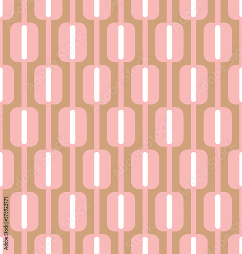 Abstract Stripes Squares Retro Monochrome Seamless Vector Pattern Trendy Fashion Colors Perfect for Allover Fabric Print or Wrapping Paper
