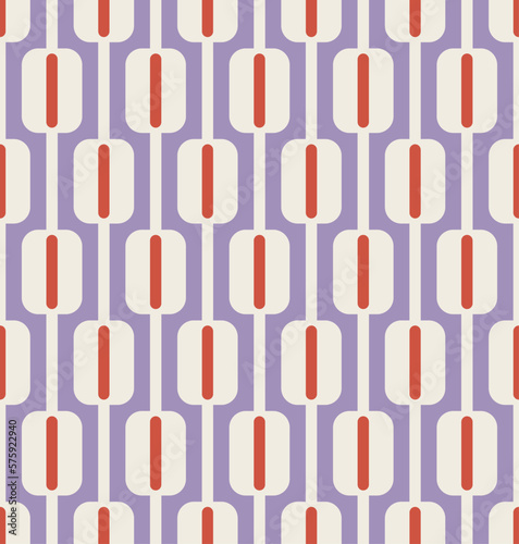 Abstract Stripes Squares Retro Monochrome Seamless Vector Pattern Trendy Fashion Colors Perfect for Allover Fabric Print or Wrapping Paper