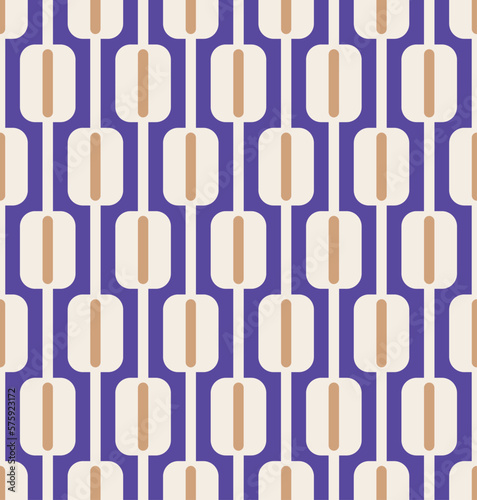 Abstract Stripes Squares Retro Monochrome Seamless Vector Pattern Trendy Fashion Colors Perfect for Allover Fabric Print or Wrapping Paper