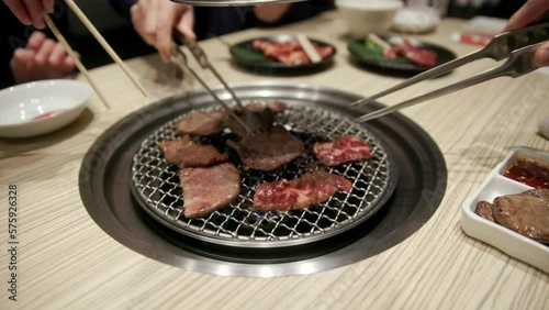 Japanese and Korean style BBQ meat Yakiniku