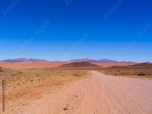 landscape with red mountains  Damaraland  Namibia