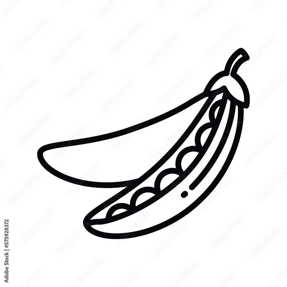 peas icon vector design template in white background peas icon vector design template in white background