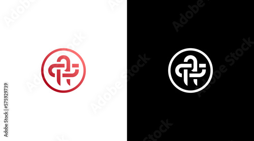 Letter ag initial logo finance vector monogram icon style Design template