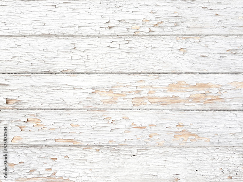 Fototapeta Naklejka Na Ścianę i Meble -  Background white wooden planks board texture.