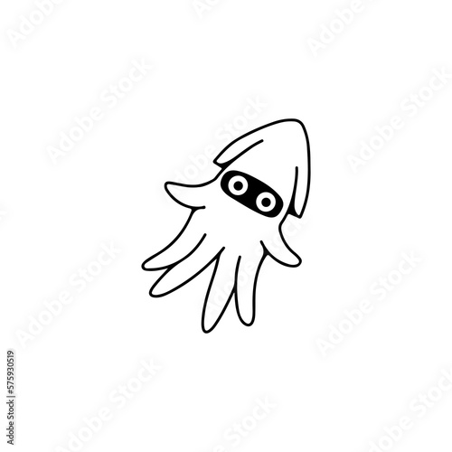 vector illustration of cuttlefish