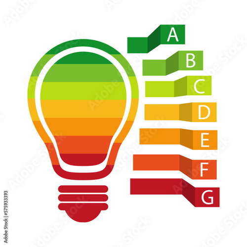energy chart for concept design. 3d vector illustration. Chart concept. Vector icon.