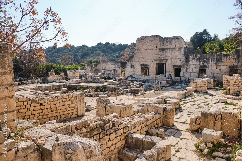 Agora at Elaiussa Sebaste Antique City, Mersin, Turkey