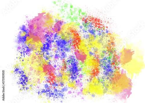 abstract watercolor Abstract art, Colorful Art Background, watercolor splatter, splash, Colorful dust, PNG, Transparent © Shofi726