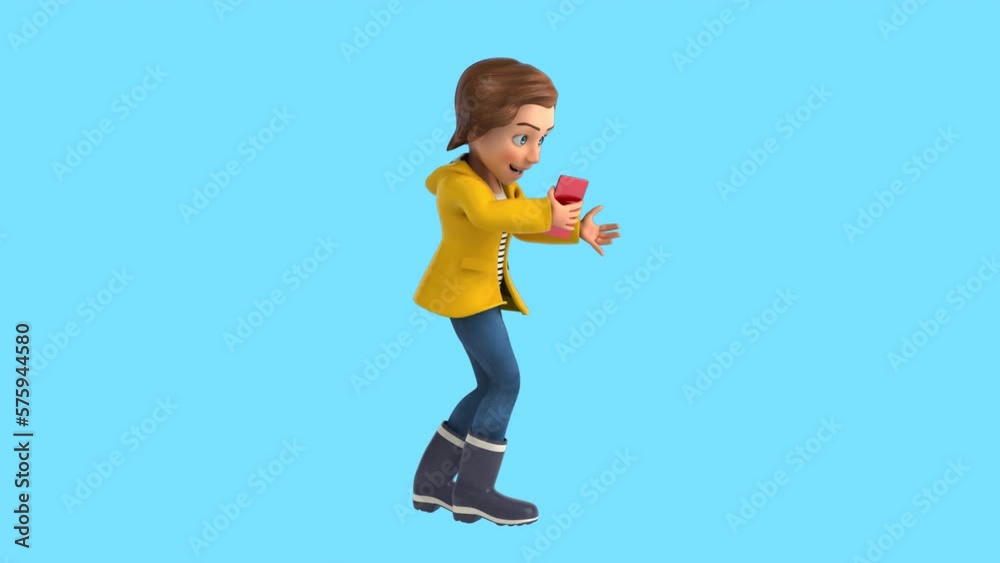 Fun 3D cartoon kid walking like a zombie (with alpha channel included) Fun 3D cartoon kid walking like a zombie (with alpha channel included)