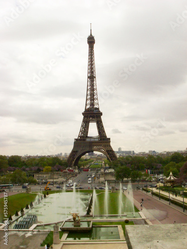 Panoramic view of eiffel tower. Paris. France. © Liudmyla