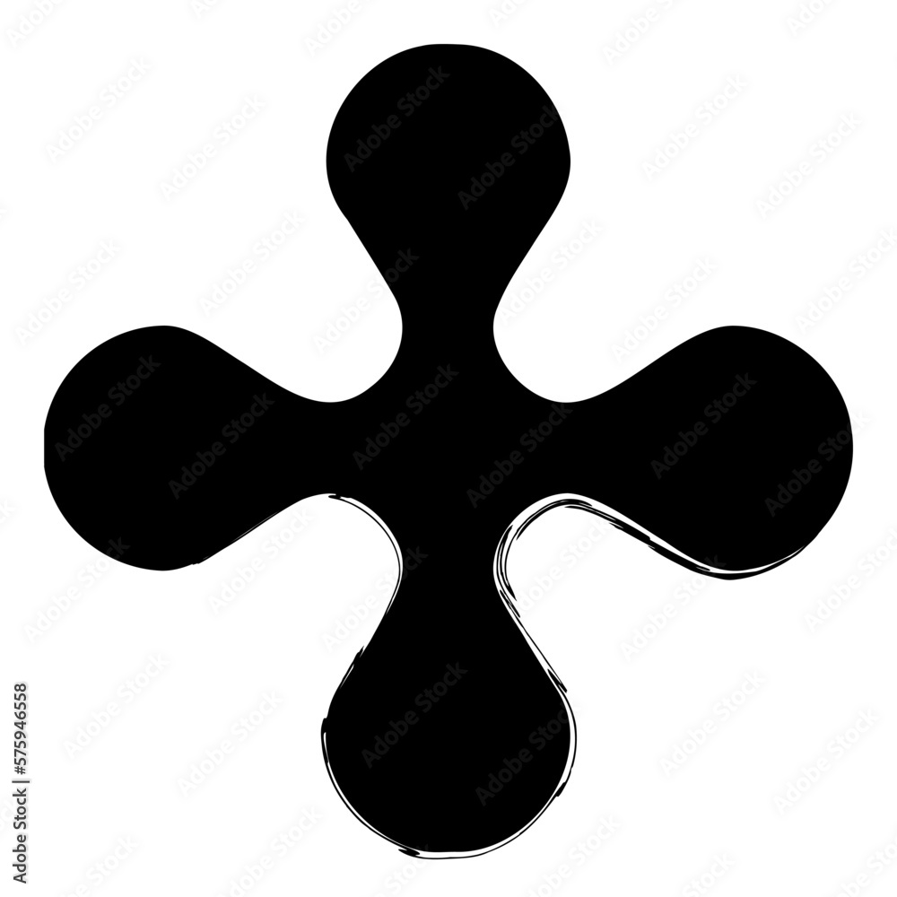 Obraz premium tabono brush isolated on white background, vector illustration.