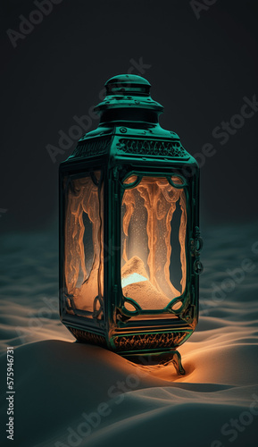 christmas lantern with candle