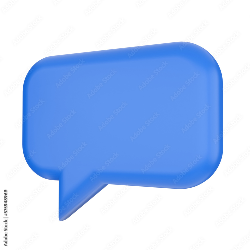 Speech Bubble. 3D rendering. Speech Bubble. 3D rendering.