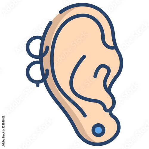 Ear piercing icon