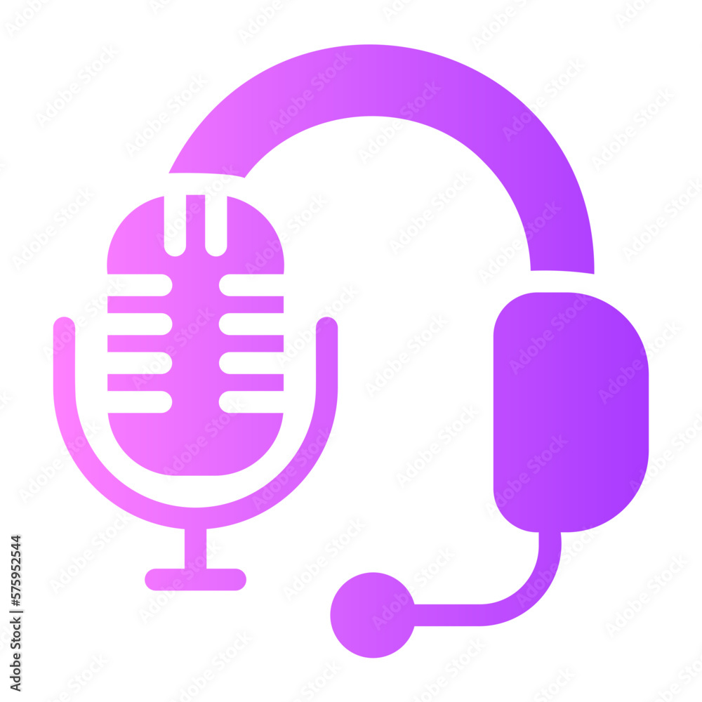 podcast gradient icon