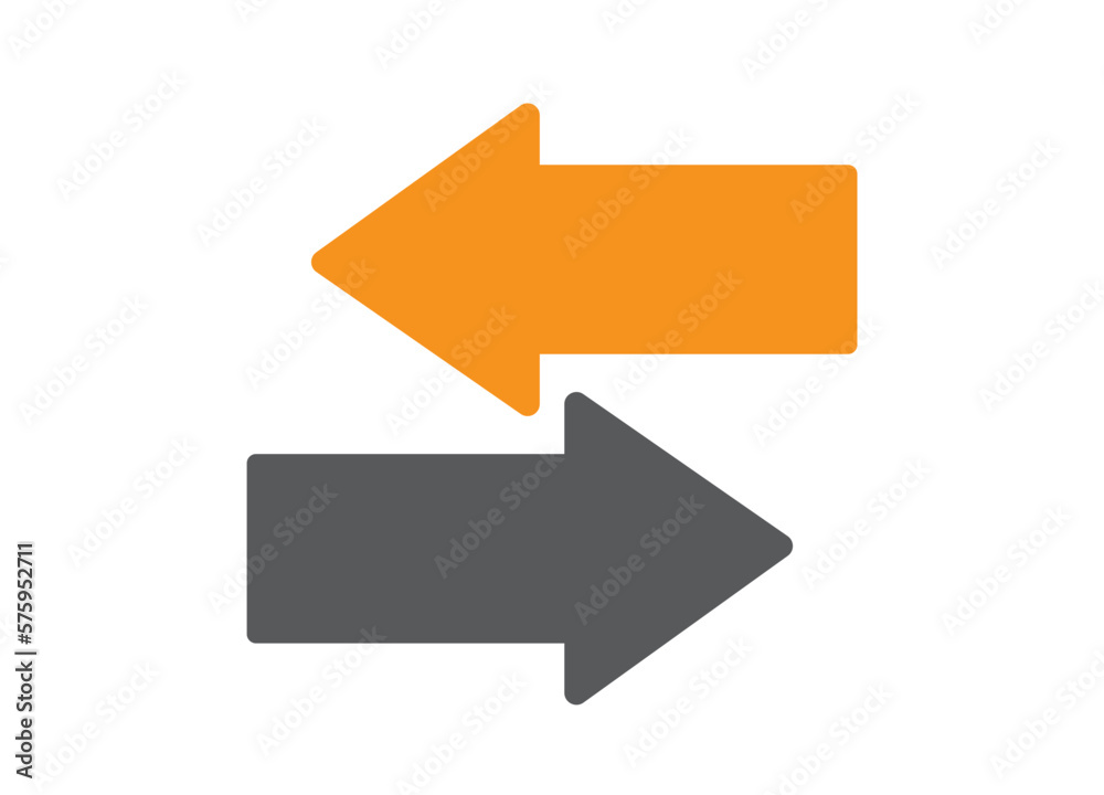 Switch arrows flat vector Illustration Switch arrows flat vector Illustration