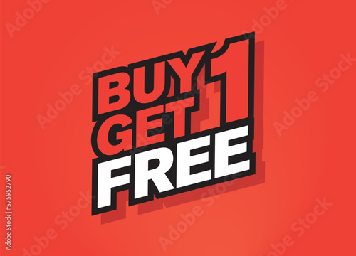 Buy one get one free sale and deals vector background