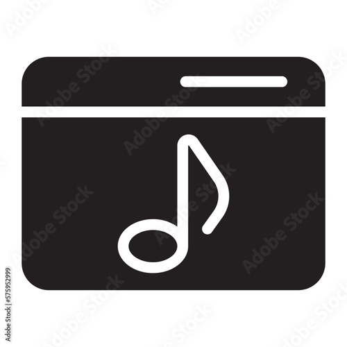 music glyph icon