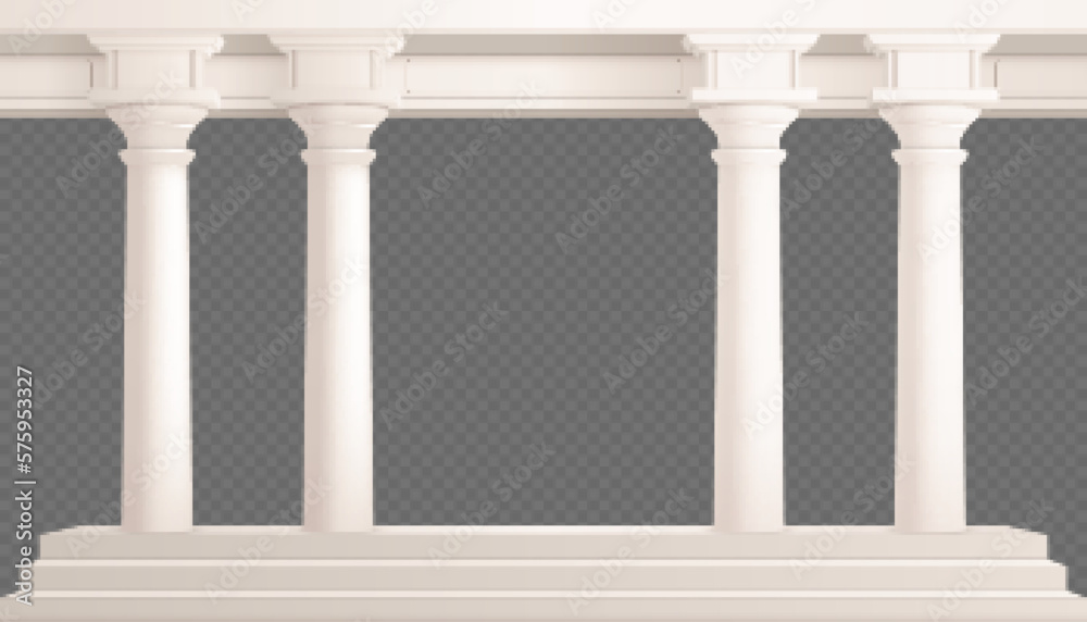 Realistic Columns Composition