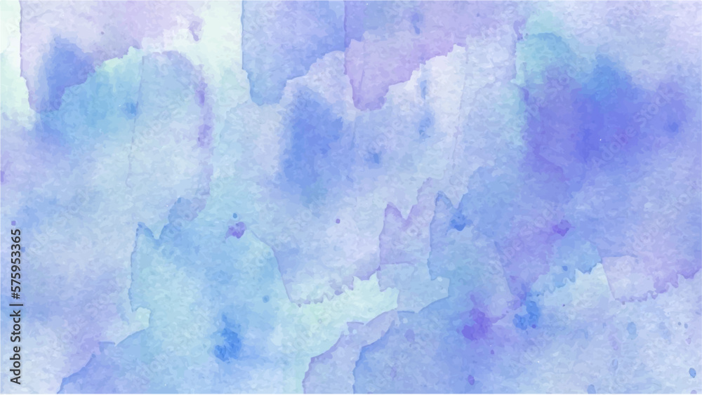 Obraz premium Abstract blue watercolor background for your design, watercolor background concept, vector.